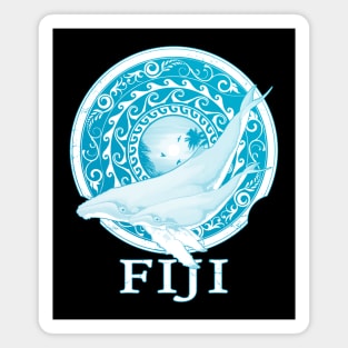 Humpack Whales Shield of Fiji Magnet